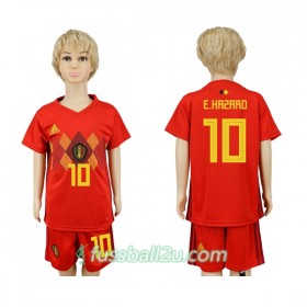 Günstige Fußballtrikots Belgien Hazard 10 Kinder Heimtrikot WM 2018